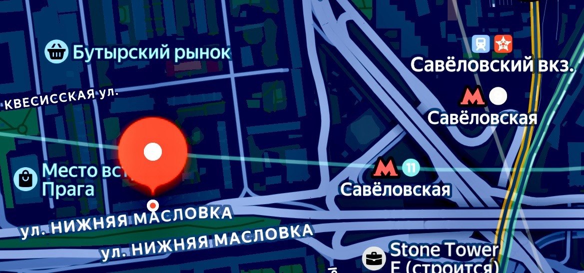 Расположение магазина Аккорд на карте
